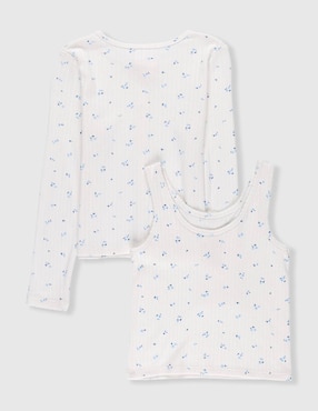 Conjunto Cat & Jack de algodón para niña
