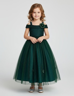 Vestido Gerat Fiesta manga caída para niña