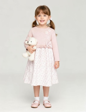 Vestido Gerat Montevideo manga larga para niña