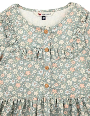 Vestido Ferrioni Lady manga regular para niña