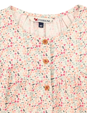 Vestido Ferrioni Granata manga regular para niña