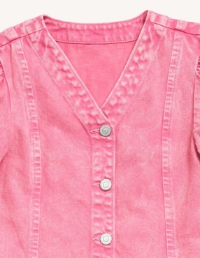 Vestido Old Navy manga regular para niña