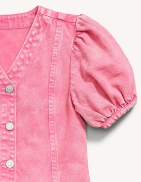 Vestido Old Navy manga regular para niña