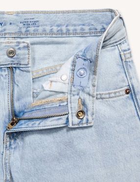 Jeans baggy Old Navy 767119-000 lavado medio para niña