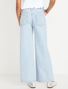 Jeans baggy Old Navy 842679-000 lavado claro para niña