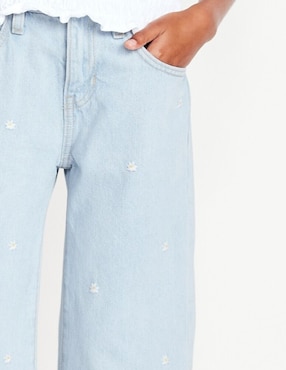 Jeans baggy Old Navy 842679-000 lavado claro para niña