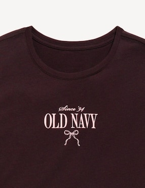 Playera Old Navy manga corta para niña