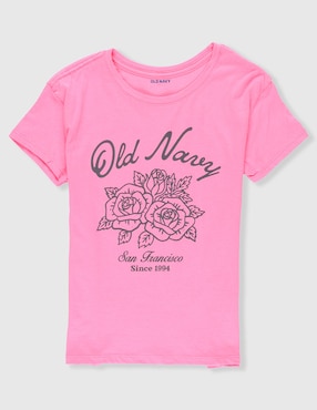Playera Old Navy manga larga para niña