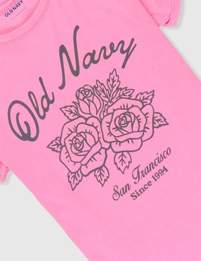 Playera Old Navy manga larga para niña