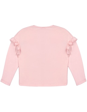 Playera Barbie manga larga para niña
