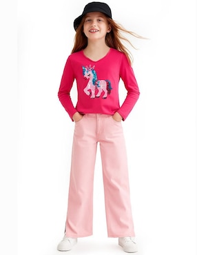 Blusa Roman Fashion Unicornio para niña
