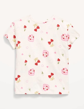 Playera Old Navy manga corta para niña
