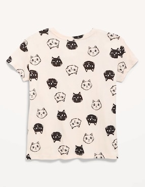 Playera Old Navy manga corta para niña