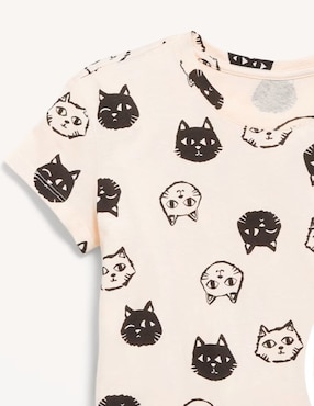 Playera Old Navy manga corta para niña