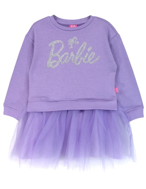 Vestido Barbie manga con puño para niña