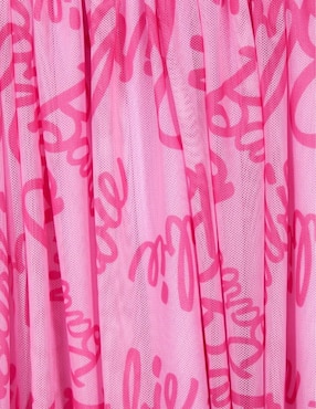 Vestido Barbie manga regular para niña
