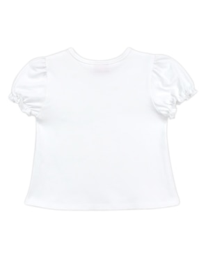 Playera Barbie manga corta para niña
