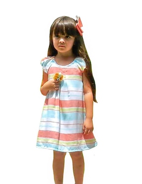 Vestido Carana manga ranglán para niña
