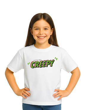 Playera de halloween Disney manga corta para niña