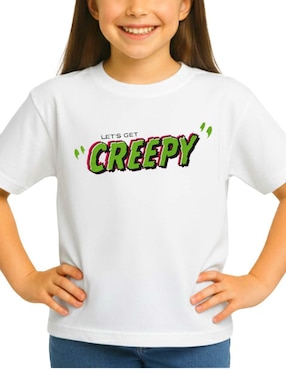 Playera de halloween Disney manga corta para niña