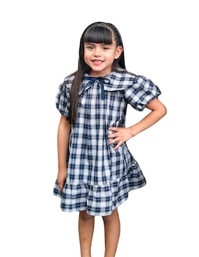 Vestido Carana manga amplia para niña