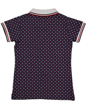 Playera tipo polo Ferrioni Mony de algodón para niña