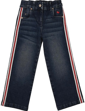 Jeans straight Ferrioni Lucci M28896 deslavado para niña