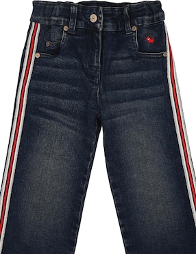 Jeans straight Ferrioni Lucci M28896 deslavado para niña