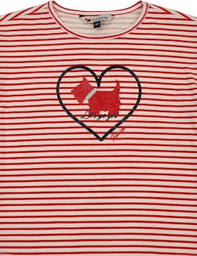 Playera Ferrioni Anah manga larga para niña