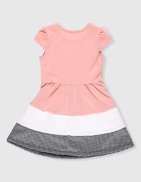Vestido Fiorella manga corta para niña