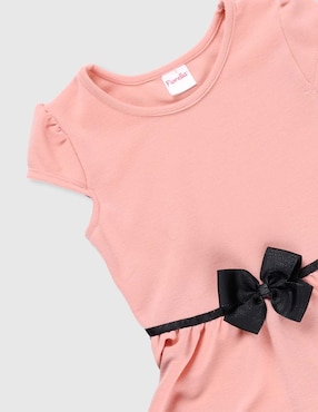 Vestido Fiorella manga corta para niña