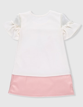 Vestido Fiorella manga volantes para niña