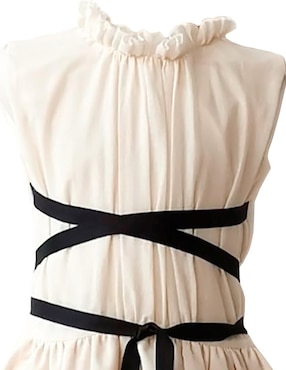 Vestido Carana Voile Beige para niña