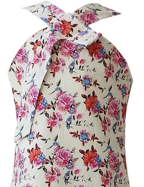 Vestido Carana Flor Granate para niña