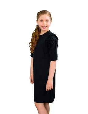 Vestido Carana Lana Fría manga regular para niña