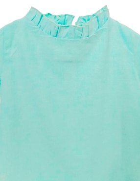 Vestido Carana manga con pliegues para niña