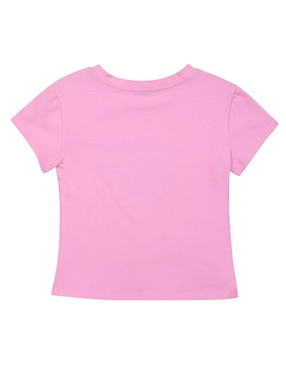 Playera Barbie manga corta para niña infantil