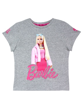 Playera Barbie Barbie manga corta para niña