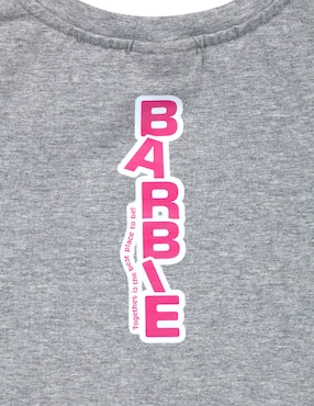Playera Barbie Barbie manga corta para niña