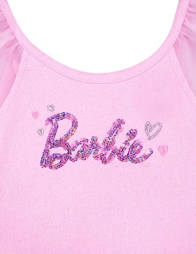 Vestido Barbie sin manga para niña
