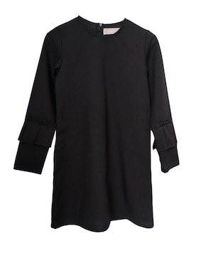Vestido Carana Negra manga regular para niña