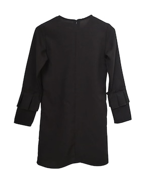 Vestido Carana Negra manga regular para niña