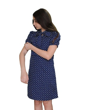 Vestido Carana Delfines y Gatitos manga regular para niña