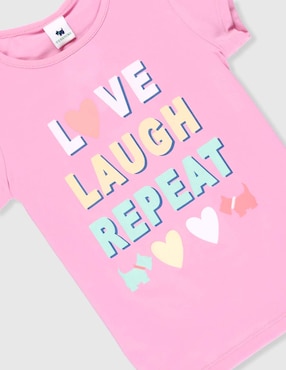 Playera Ferrioni manga corta para niña