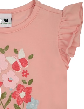 Playera Ferrioni Freesy manga corta para niña