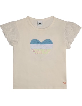 Playera Ferrioni Alba manga corta para niña