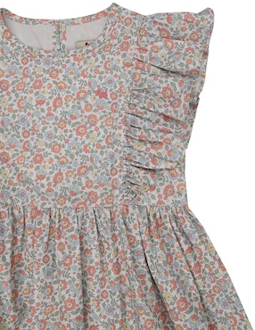 Vestido Ferrioni Sunrise manga volantes para niña