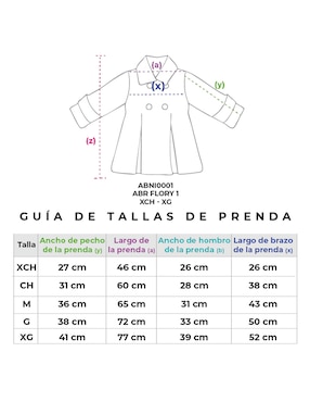 Abrigo Flory de algodón con bolsillos para niña