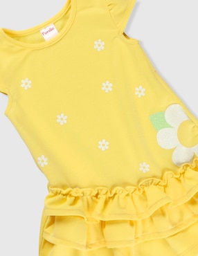 Vestido Fiorella manga cap para niña