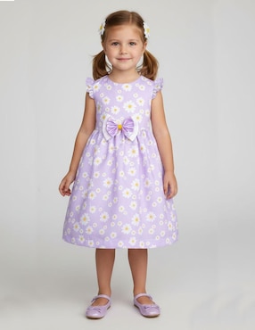 Vestido Gerat manga volantes para niña